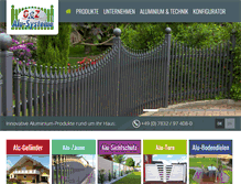Tablet Screenshot of gz-alu.de